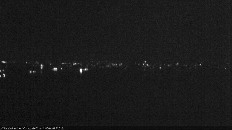 Lake Travis webcam, April 1, 2018 10:05 PM CT