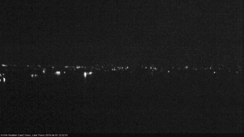 Lake Travis webcam, April 1, 2018 10:35 PM CT