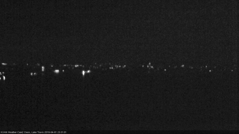 Lake Travis webcam, April 1, 2018 10:40 PM CT