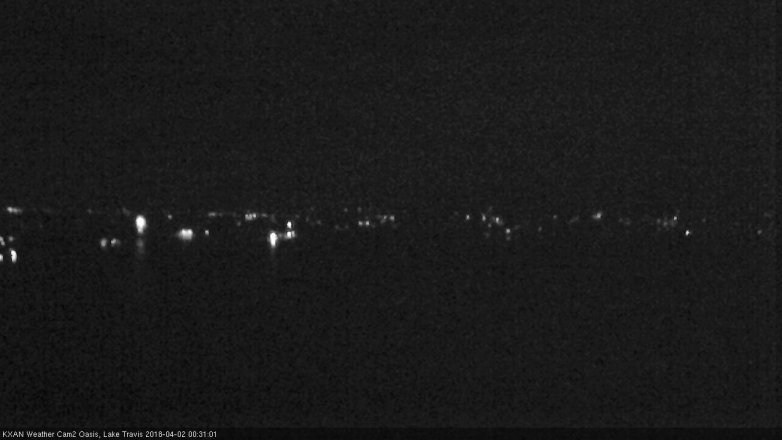 Lake Travis webcam, April 1, 2018 11:40 PM CT