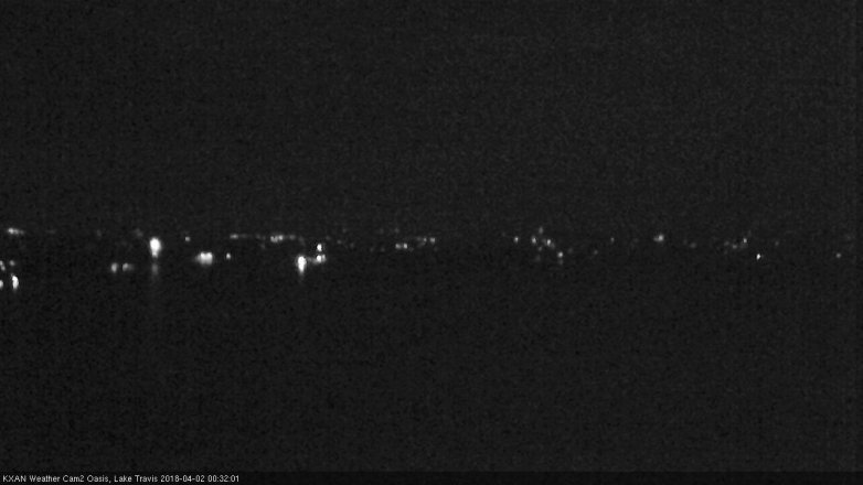 Lake Travis webcam, April 1, 2018 11:50 PM CT