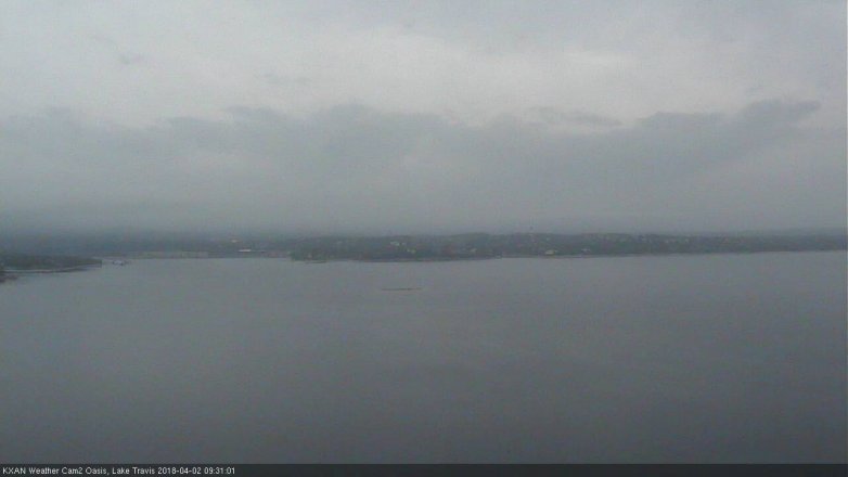Lake Travis webcam, April 2, 2018 9:00 AM CT