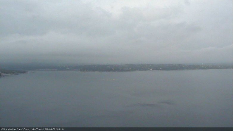 Lake Travis webcam, April 2, 2018 9:10 AM CT