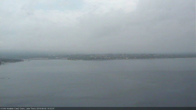 Lake Travis webcam, April 2, 2018 9:50 AM CT