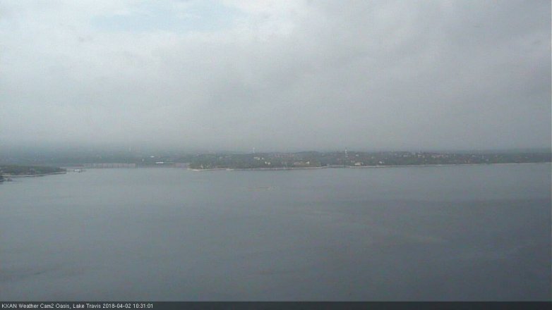 Lake Travis webcam, April 2, 2018 9:55 AM CT