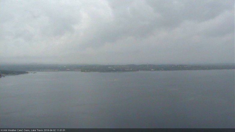 Lake Travis webcam, April 2, 2018 10:25 AM CT