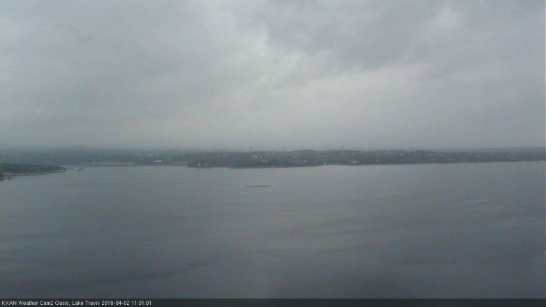 Lake Travis webcam, April 2, 2018 10:45 AM CT