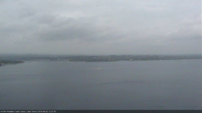 Lake Travis webcam, April 2, 2018 11:45 AM CT