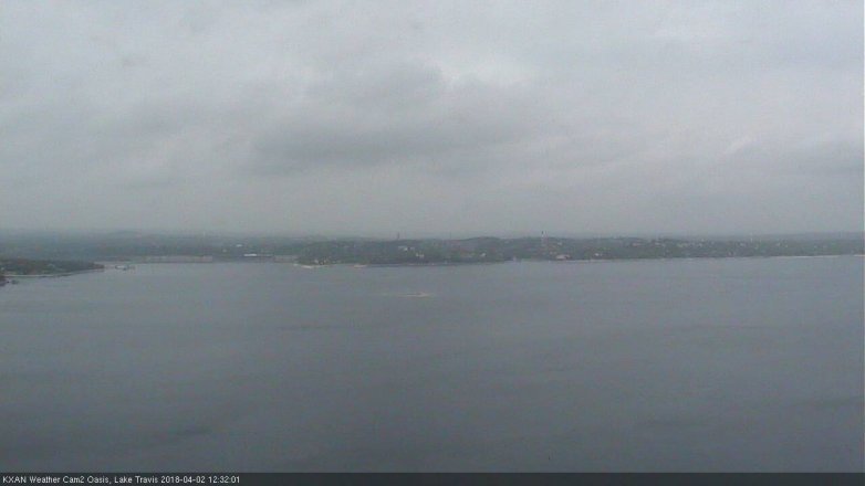 Lake Travis webcam, April 2, 2018 11:55 AM CT