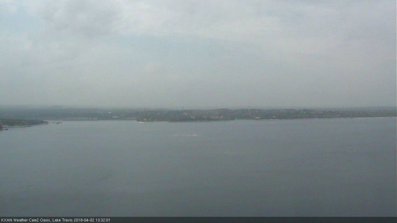 Lake Travis webcam, April 2, 2018 12:55 PM CT