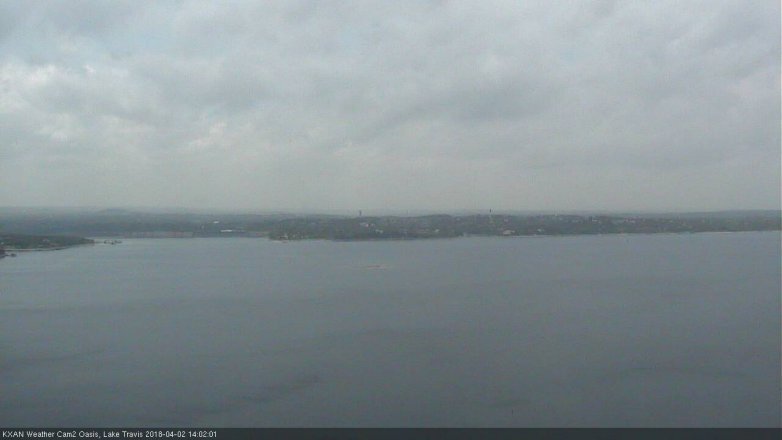 Lake Travis webcam, April 2, 2018 1:10 PM CT