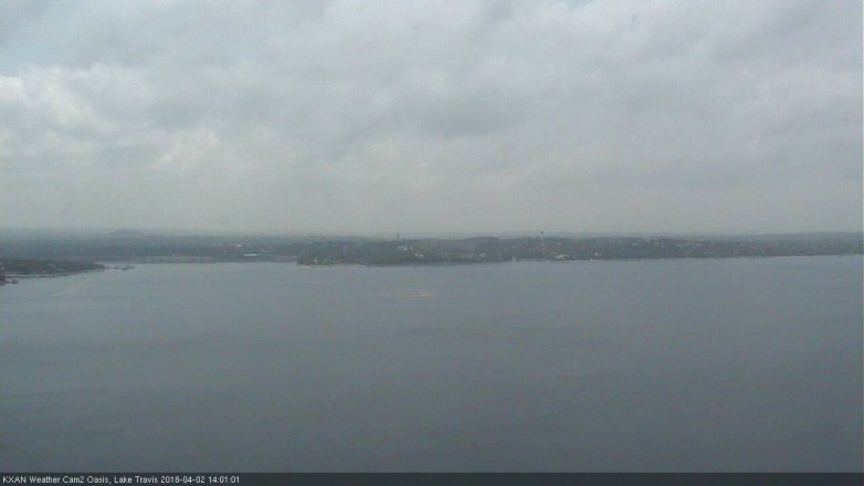 Lake Travis webcam, April 2, 2018 1:20 PM CT