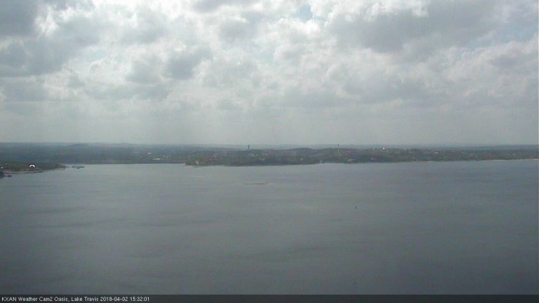 Lake Travis webcam, April 2, 2018 2:35 PM CT