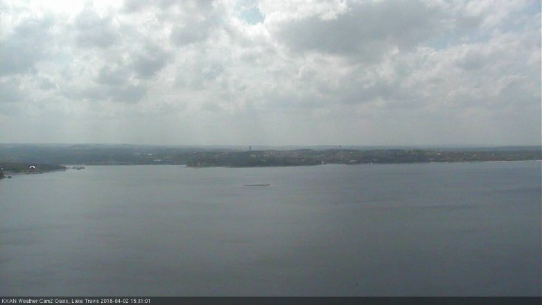 Lake Travis webcam, April 2, 2018 2:50 PM CT