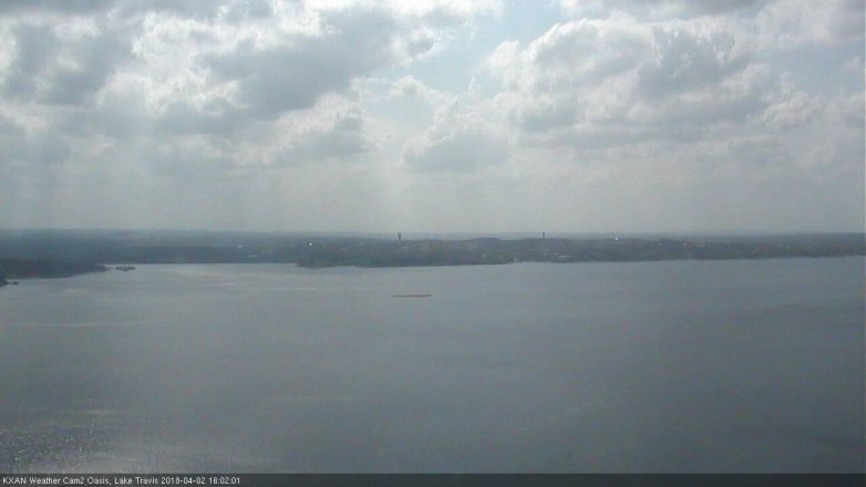 Lake Travis webcam, April 2, 2018 3:25 PM CT