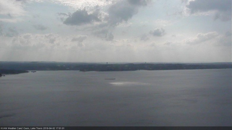 Lake Travis webcam, April 2, 2018 4:05 PM CT