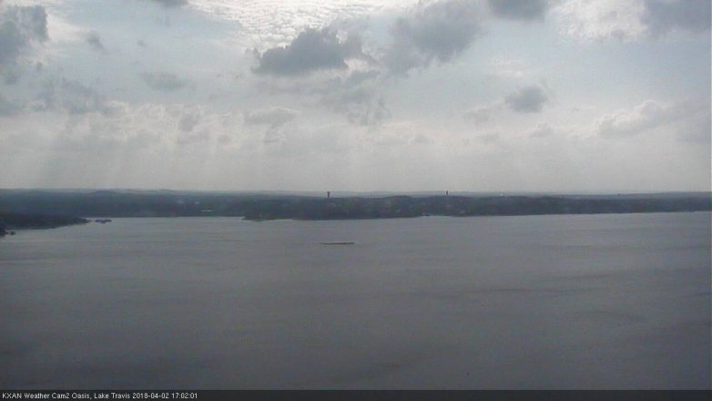 Lake Travis webcam, April 2, 2018 4:10 PM CT
