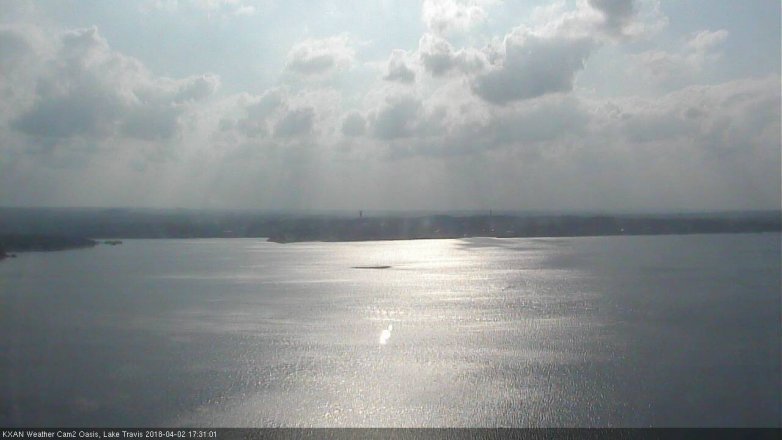 Lake Travis webcam, April 2, 2018 4:45 PM CT