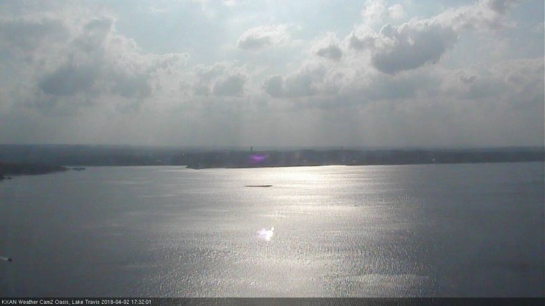 Lake Travis webcam, April 2, 2018 5:00 PM CT