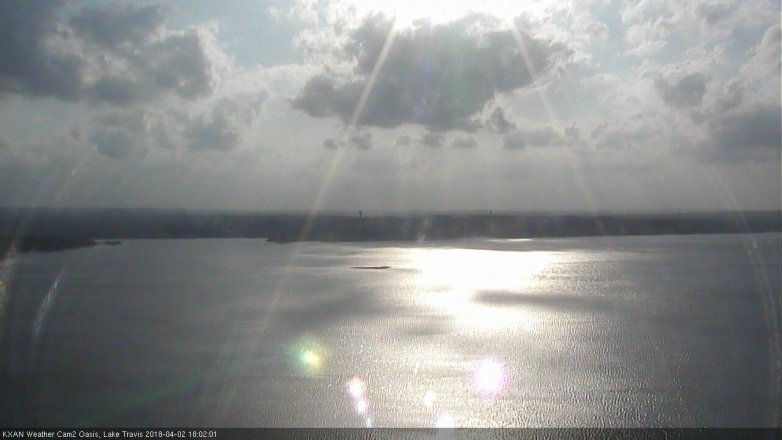 Lake Travis webcam, April 2, 2018 5:25 PM CT