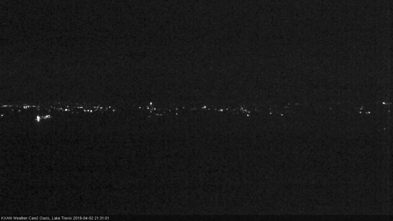 Lake Travis webcam, April 2, 2018 8:40 PM CT