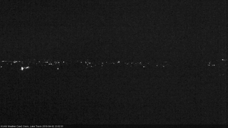 Lake Travis webcam, April 2, 2018 10:05 PM CT