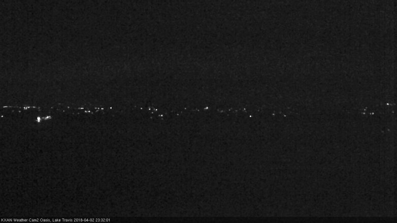 Lake Travis webcam, April 2, 2018 10:40 PM CT