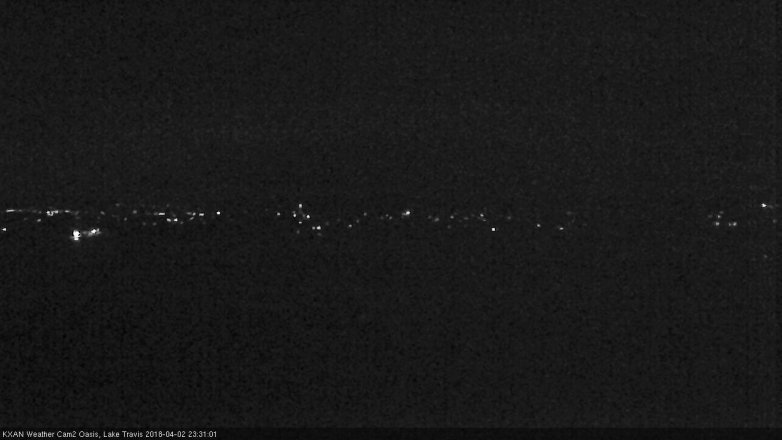 Lake Travis webcam, April 2, 2018 10:50 PM CT