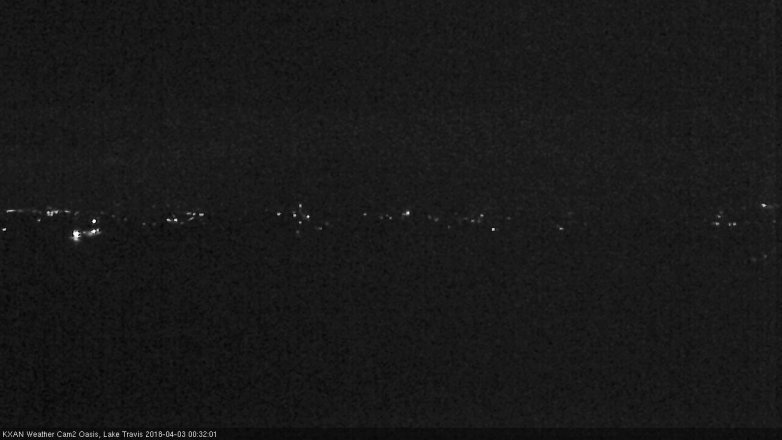 Lake Travis webcam, April 2, 2018 11:50 PM CT