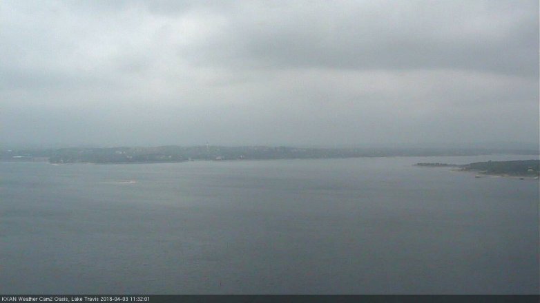 Lake Travis webcam, April 3, 2018 10:40 AM CT
