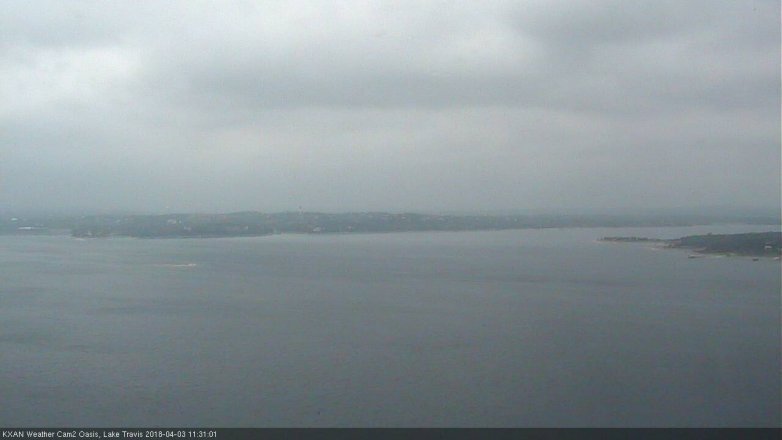Lake Travis webcam, April 3, 2018 10:50 AM CT