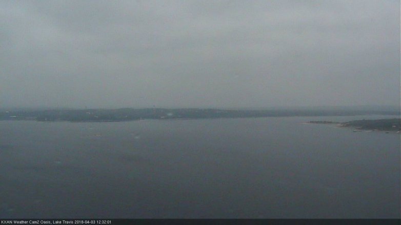 Lake Travis webcam, April 3, 2018 11:55 AM CT