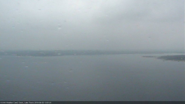 Lake Travis webcam, April 3, 2018 12:05 PM CT