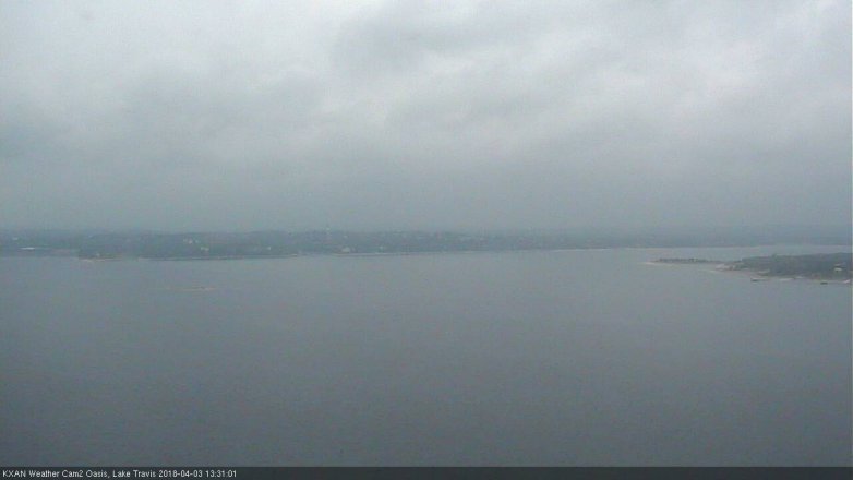 Lake Travis webcam, April 3, 2018 12:55 PM CT
