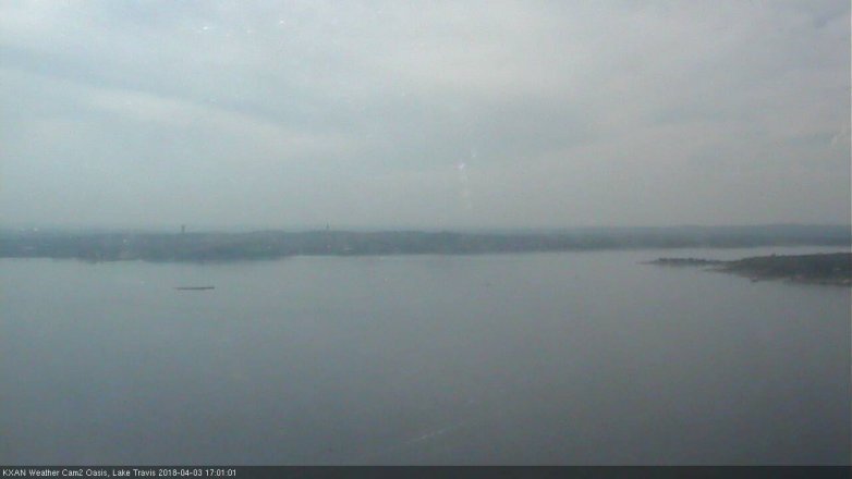 Lake Travis webcam, April 3, 2018 4:10 PM CT