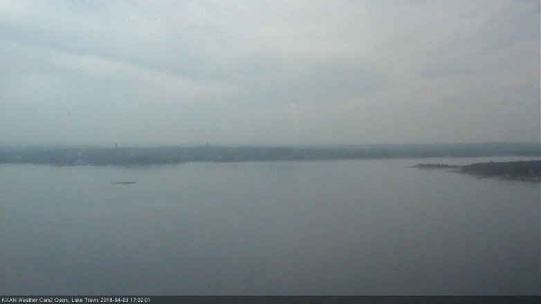 Lake Travis webcam, April 3, 2018 4:20 PM CT