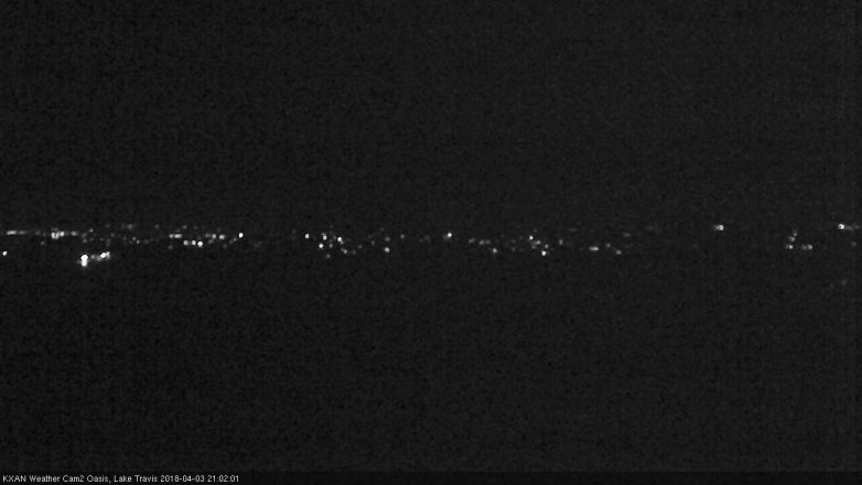 Lake Travis webcam, April 3, 2018 8:25 PM CT