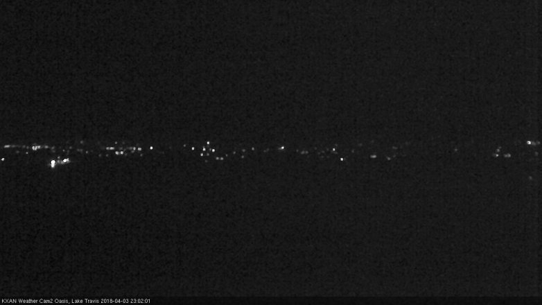 Lake Travis webcam, April 3, 2018 10:05 PM CT