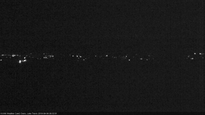 Lake Travis webcam, April 3, 2018 11:55 PM CT