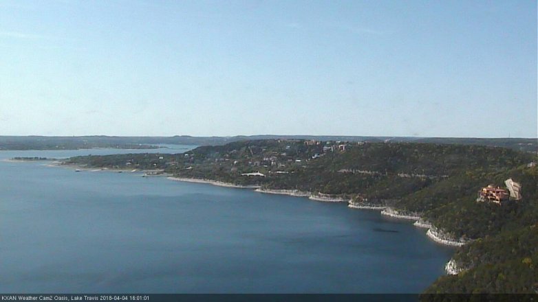 Lake Travis webcam, April 4, 2018 3:10 PM CT