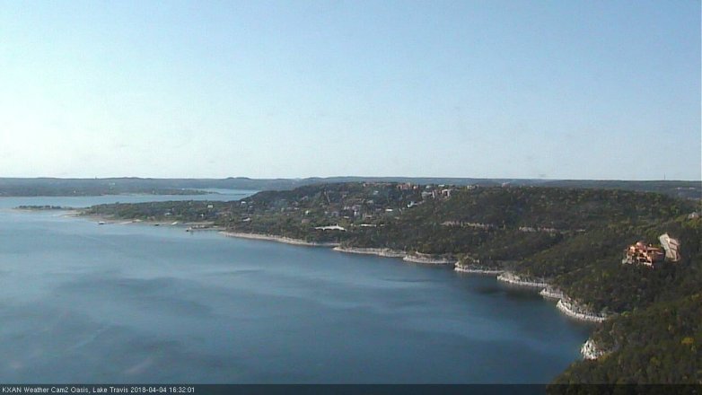 Lake Travis webcam, April 4, 2018 3:40 PM CT