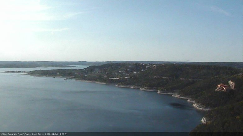 Lake Travis webcam, April 4, 2018 4:55 PM CT