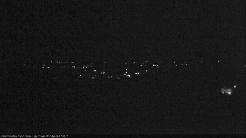 Lake Travis webcam, April 4, 2018 9:05 PM CT