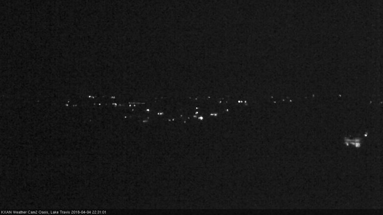 Lake Travis webcam, April 4, 2018 9:35 PM CT