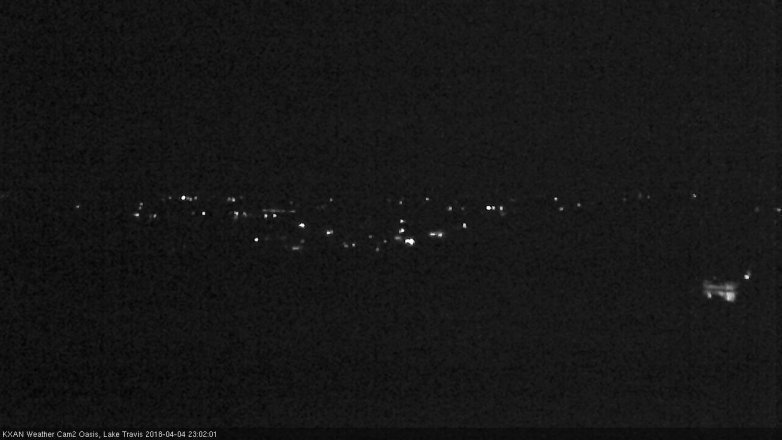 Lake Travis webcam, April 4, 2018 10:10 PM CT