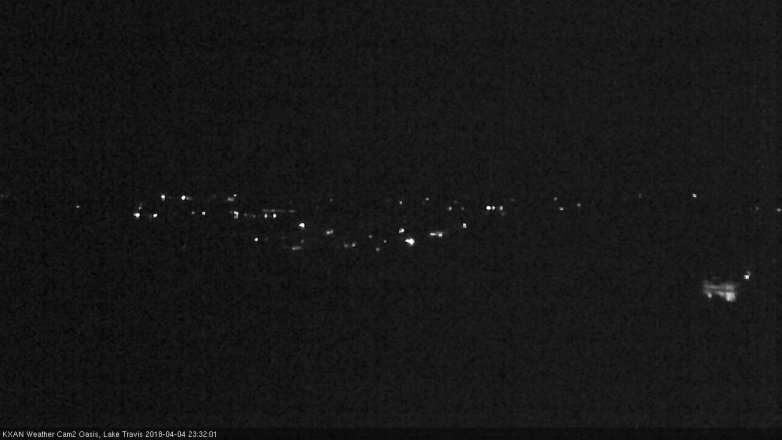 Lake Travis webcam, April 4, 2018 10:45 PM CT