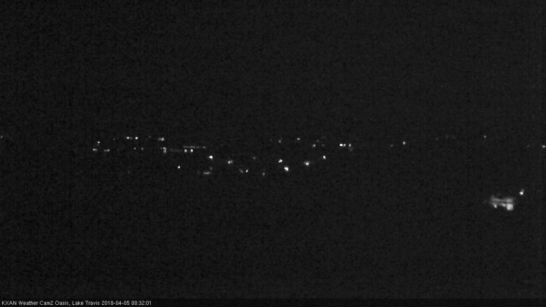 Lake Travis webcam, April 4, 2018 11:50 PM CT