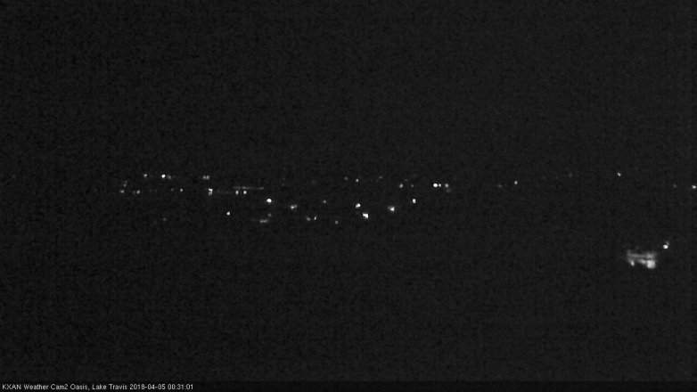 Lake Travis webcam, April 4, 2018 12:00 AM CT