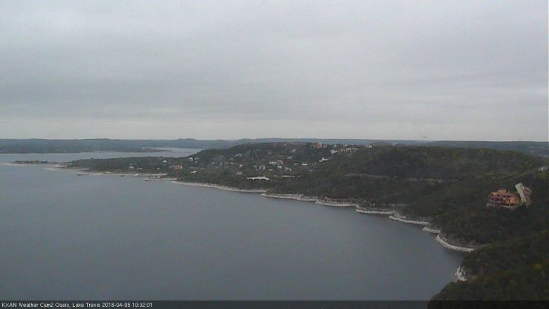 Lake Travis webcam, April 5, 2018 9:55 AM CT