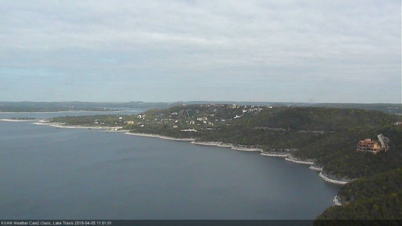 Lake Travis webcam, April 5, 2018 10:20 AM CT